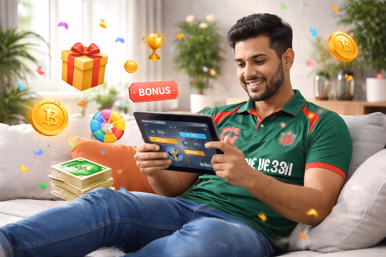 1XOK member dashboard displaying bet history, active promotions and wallet controls for Bangladesh users
